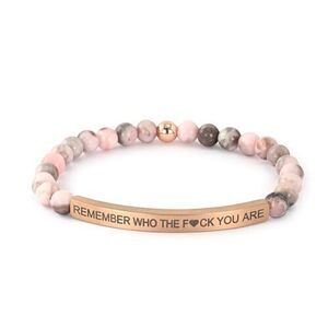 6440 Personalized Bracelets Couple,18K Gold Plated Stainless Steel Bar